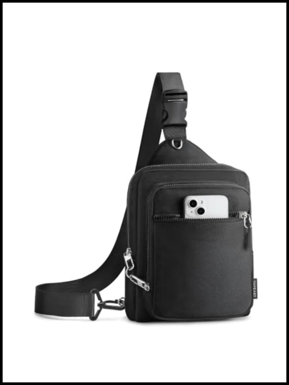 Anti-Theft Crossbody Sling Bag RFID Water Bottle Pocket